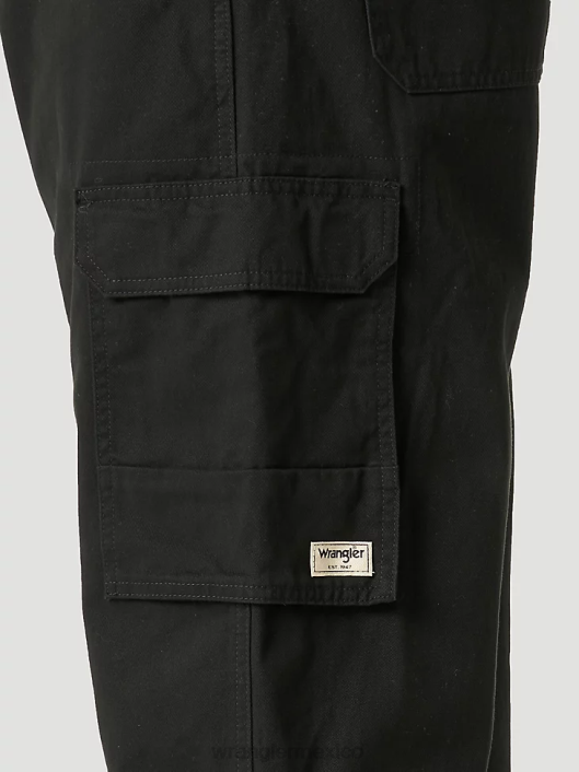 ropa mx Wrangler hombres pantalón cargo negro (mgw90bk) 62D6217