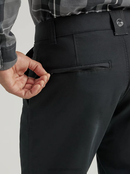 ropa mx Wrangler hombres pantalón chino al aire libre negro azabache (112343348) 62D6249