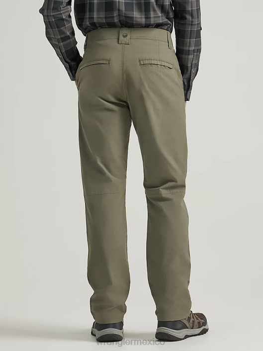 ropa mx Wrangler hombres pantalón chino al aire libre oliva polvoriento (112343358) 62D6252