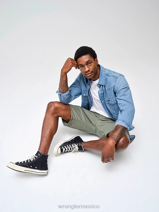 ropa mx Wrangler hombres pantalón corto cargo apilado premium de cinco estrellas abeto (112336367) 62D6535