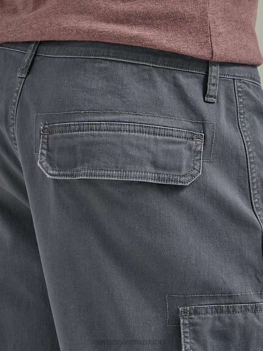 ropa mx Wrangler hombres pantalón corto cargo apilado premium de cinco estrellas peltre (112336362) 62D6530