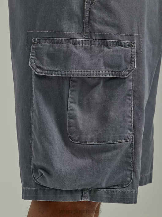 ropa mx Wrangler hombres pantalón corto cargo apilado premium de cinco estrellas peltre (112336362) 62D6530