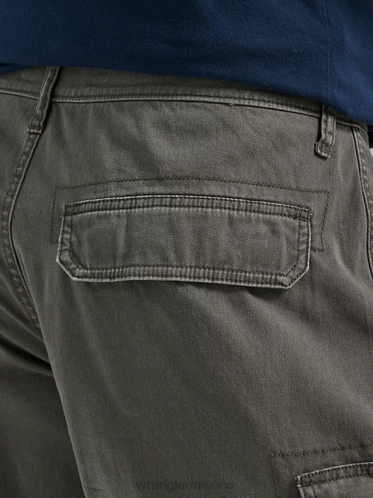 ropa mx Wrangler hombres pantalón corto cargo apilado premium de cinco estrellas verde oliva (112336364) 62D6534