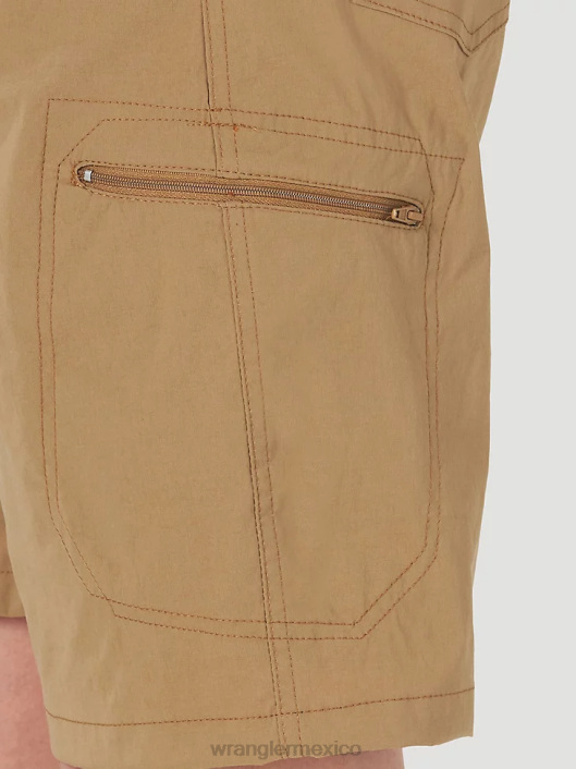 ropa mx Wrangler hombres pantalón corto cargo con cintura cómoda Authentics bronce (10zm980bz) 62D6566