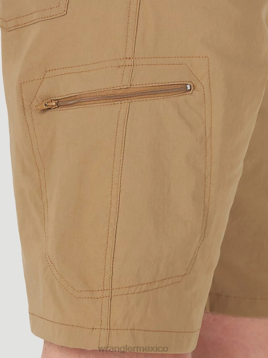 ropa mx Wrangler hombres pantalón corto cargo con cintura cómoda Authentics bronce (10zm980bz) 62D6566