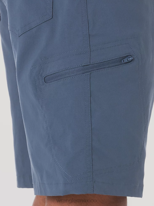 ropa mx Wrangler hombres pantalón corto cargo con cintura cómoda Authentics glaciar (10zm980gl) 62D6570