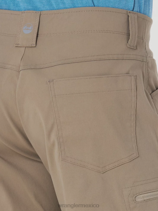 ropa mx Wrangler hombres pantalón corto cargo con cintura cómoda Authentics roca caída (10zm980fk) 62D6565