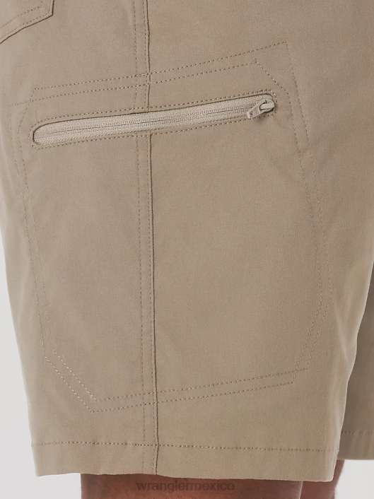 ropa mx Wrangler hombres pantalón corto cargo con cintura cómoda Authentics roca caída (10zm980fk) 62D6565