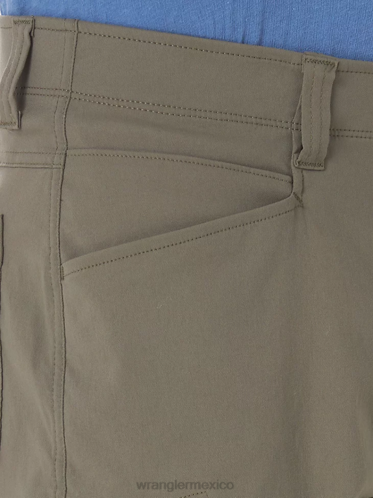 ropa mx Wrangler hombres pantalón corto cargo con cintura cómoda Authentics verde tierra (10zm980eg) 62D6568