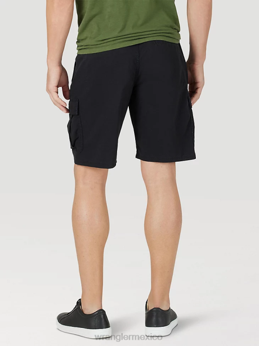 ropa mx Wrangler hombres pantalón corto cargo premium de cinco estrellas negro (112314939) 62D6512