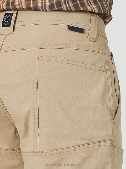 ropa mx Wrangler hombres pantalón corto utilitario con bolsillo lateral atg travertino (ns923tr) 62D6608
