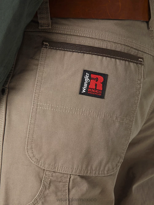 ropa mx Wrangler hombres pantalón de carpintero riggs workwear caqui oscuro (3w020dk) 62D6268