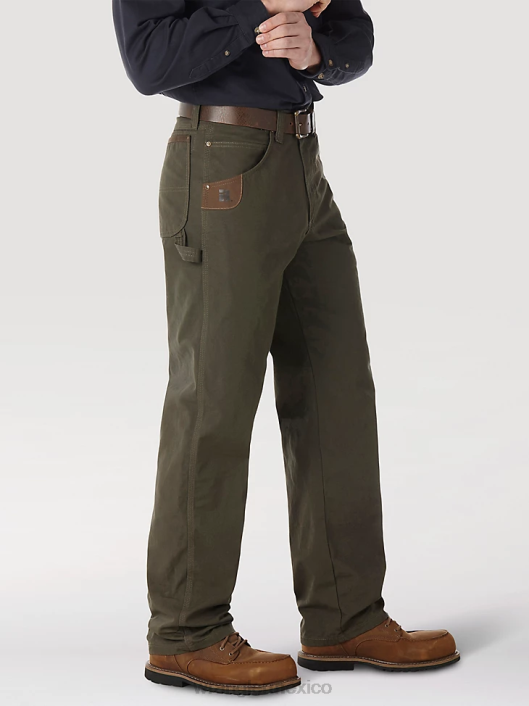 ropa mx Wrangler hombres pantalón de carpintero riggs workwear loden (3w020ld) 62D6267