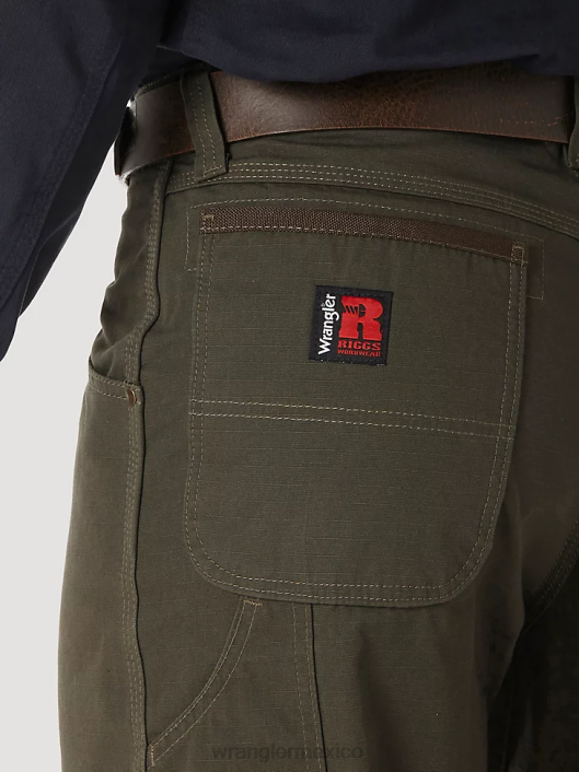 ropa mx Wrangler hombres pantalón de carpintero riggs workwear loden (3w020ld) 62D6267