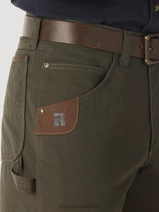 ropa mx Wrangler hombres pantalón de carpintero riggs workwear loden (3w020ld) 62D6267