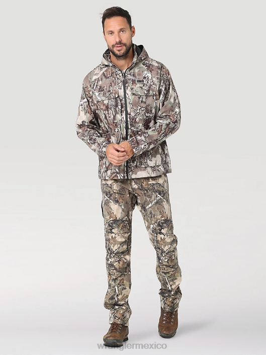 ropa mx Wrangler hombres pantalón de lona con pernera recta y corte regular resistente musgo (31100ms) 62D6650