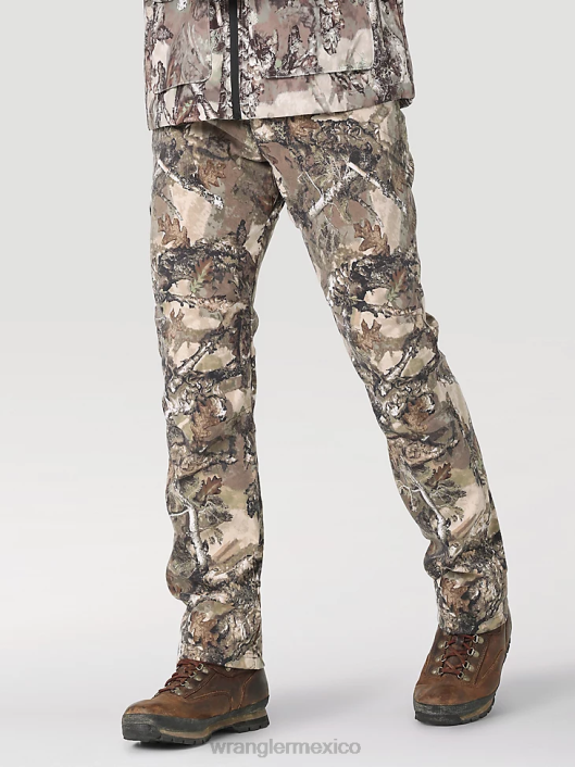 ropa mx Wrangler hombres pantalón de lona con pernera recta y corte regular resistente musgo (31100ms) 62D6650