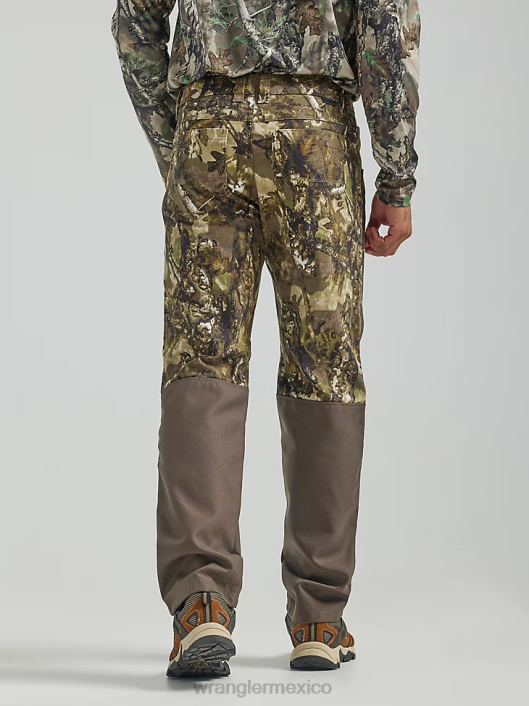 ropa mx Wrangler hombres pantalón de lona con pernera recta y corte regular resistente musgo (31100ms) 62D6650