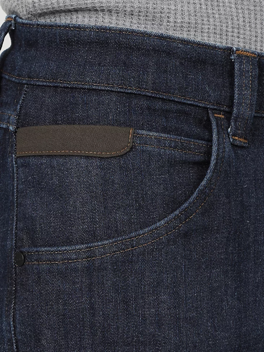 ropa mx Wrangler hombres pantalón de lona con pernera recta y corte regular resistente musgo (31100ms) 62D6650