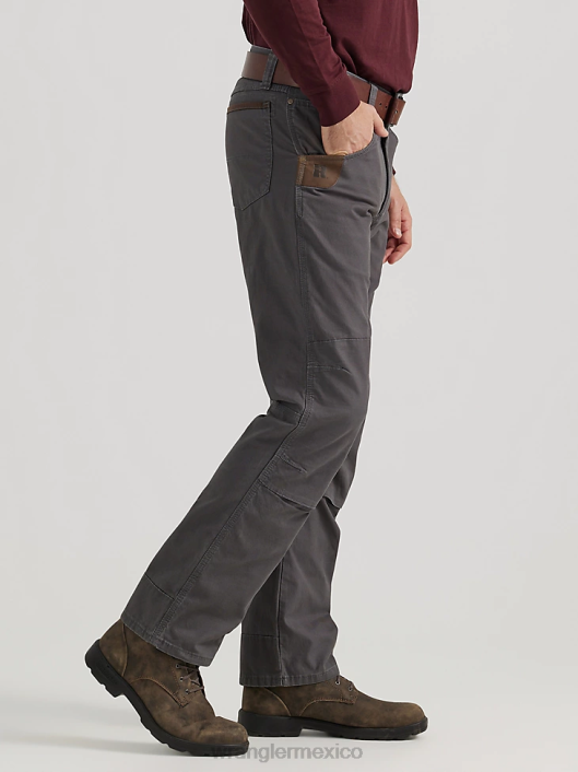 ropa mx Wrangler hombres pantalón de trabajo utilitario riggs workwear gris raya diplomática (3w031pg) 62D6665