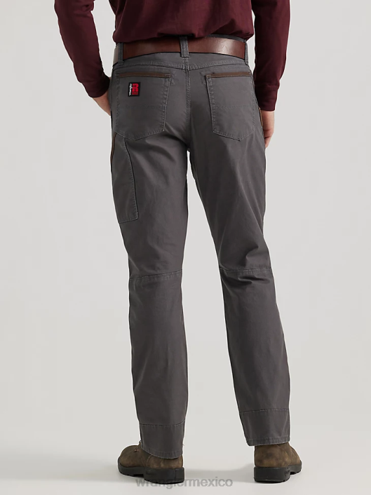 ropa mx Wrangler hombres pantalón de trabajo utilitario riggs workwear gris raya diplomática (3w031pg) 62D6665