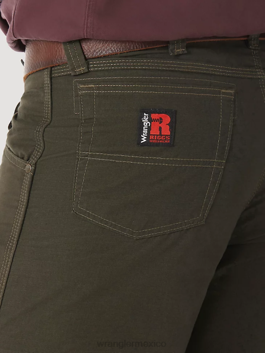 ropa mx Wrangler hombres pantalón técnico riggs workwear loden (3w045ld) 62D6661