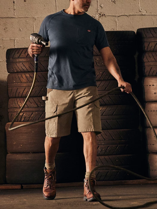 ropa mx Wrangler hombres ropa de trabajo ranger cargo short caqui oscuro (112337741) 62D6602