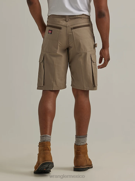 ropa mx Wrangler hombres ropa de trabajo ranger cargo short caqui oscuro (112337741) 62D6602