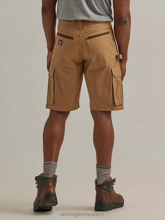 ropa mx Wrangler hombres ropa de trabajo ranger cargo short cuero crudo (112337579) 62D6601
