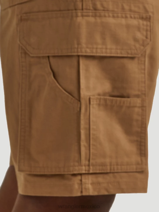 ropa mx Wrangler hombres ropa de trabajo ranger cargo short cuero crudo (112337579) 62D6601