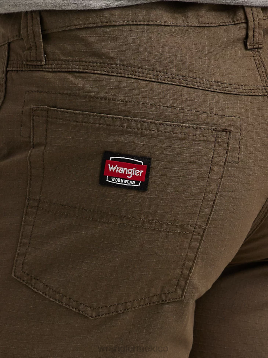 ropa mx Wrangler hombres técnico de ropa de trabajo corto loden (112337761) 62D6573