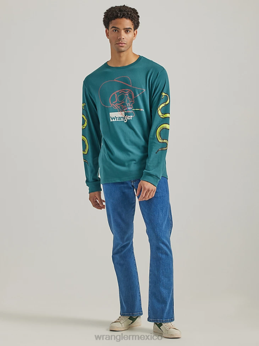 ropa mx Wrangler hombres vaqueros de ajuste recto y elásticos antracita (112325353) 62D6154