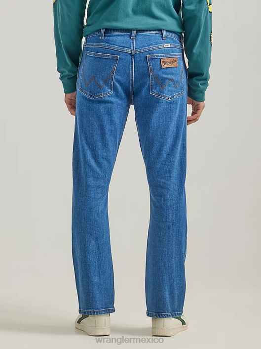 ropa mx Wrangler hombres vaqueros de ajuste recto y elásticos antracita (112325353) 62D6154