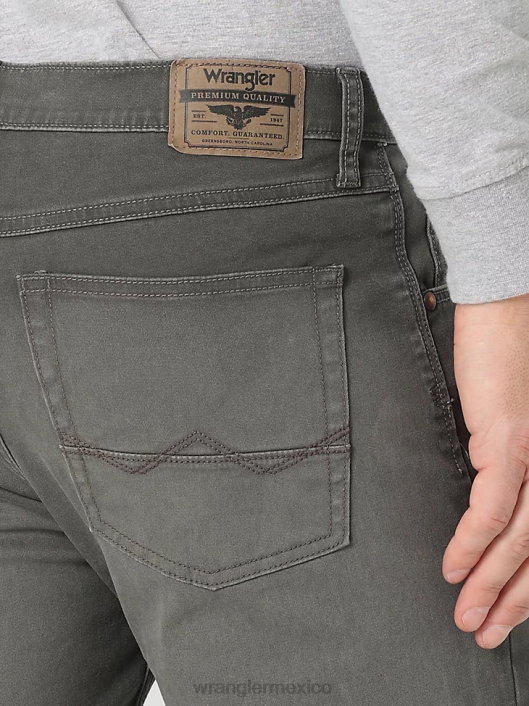 ropa mx Wrangler hombres vaqueros de ajuste recto y elásticos antracita (112325353) 62D6154