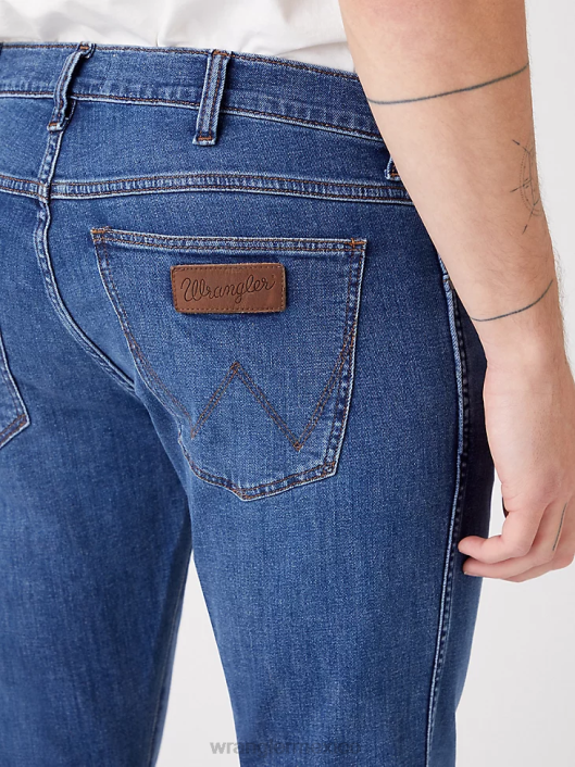 ropa mx Wrangler hombres vaqueros rectos greensboro nube oscura (112317473) 62D666