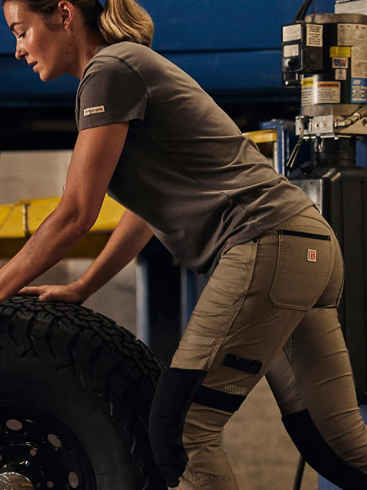 ropa mx Wrangler mujer Camiseta de rendimiento de manga corta Riggs Workwear carbón (3wf70ch) 62D6877