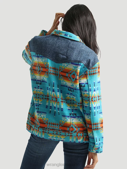 ropa mx Wrangler mujer Chaqueta de lona con forro de sherpa Riggs Hard Layers caqui dorado (112318477) 62D6863