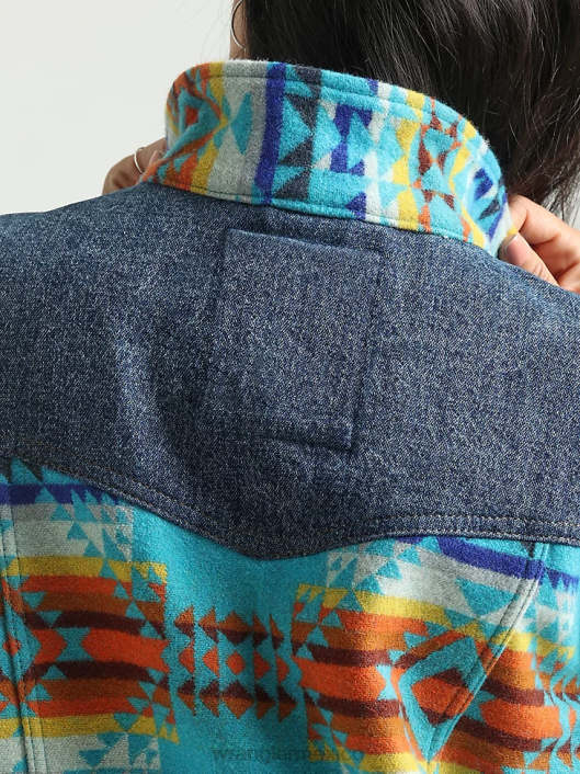 ropa mx Wrangler mujer Chaqueta de lona con forro de sherpa Riggs Hard Layers caqui dorado (112318477) 62D6863