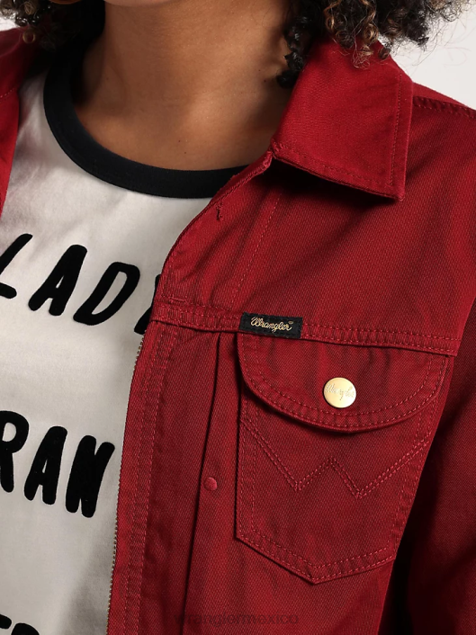 ropa mx Wrangler mujer Chaqueta de lona con forro de sherpa Riggs Hard Layers caqui dorado (112318477) 62D6863