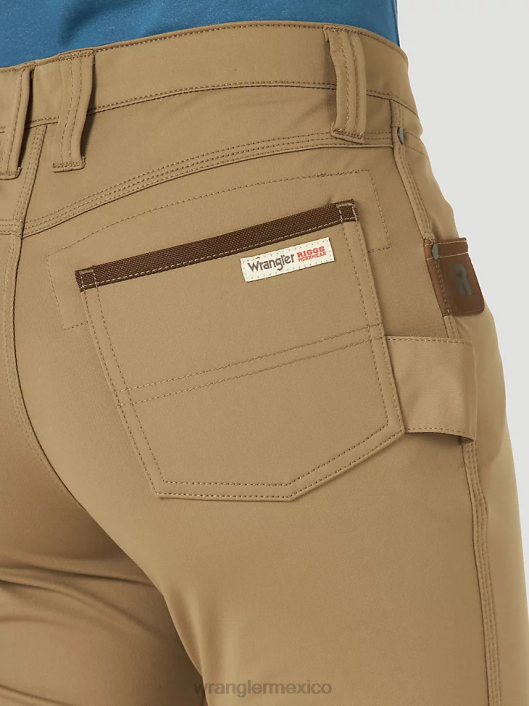 ropa mx Wrangler mujer Pantalón cargo Riggs Workwear Ripstop Ranger caqui dorado (3wf60gk) 62D6820
