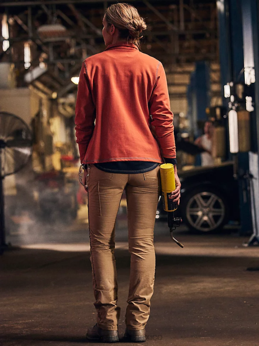 ropa mx Wrangler mujer Pantalón cargo Riggs Workwear Ripstop Ranger caqui dorado (3wf60gk) 62D6820