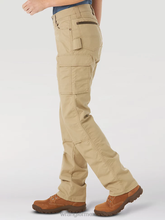 ropa mx Wrangler mujer Pantalón cargo Riggs Workwear Ripstop Ranger caqui dorado (3wf60gk) 62D6820