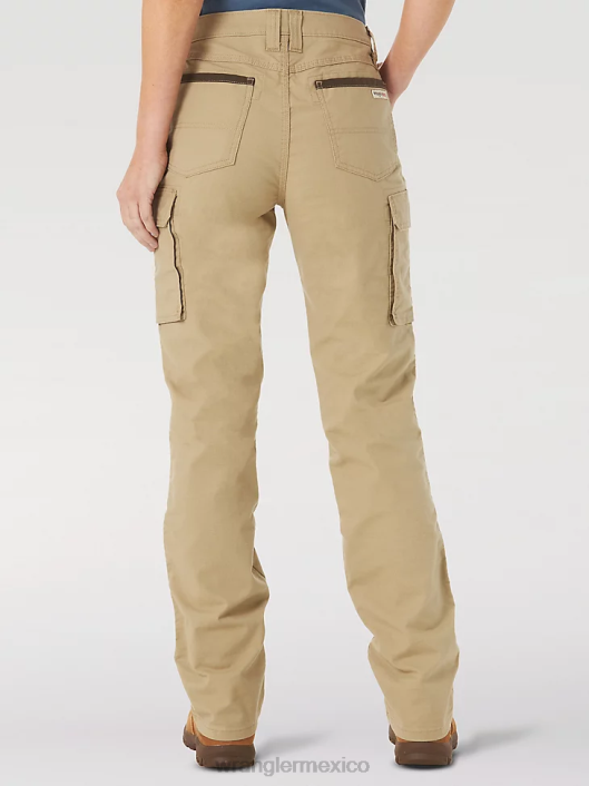 ropa mx Wrangler mujer Pantalón cargo Riggs Workwear Ripstop Ranger caqui dorado (3wf60gk) 62D6820