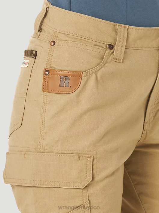 ropa mx Wrangler mujer Pantalón cargo Riggs Workwear Ripstop Ranger caqui dorado (3wf60gk) 62D6820