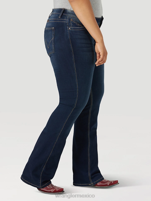 ropa mx Wrangler mujer Vaqueros de trabajo estilo bota Mae retro resistentes al fuego panaderosville (frac9bf) 62D6803