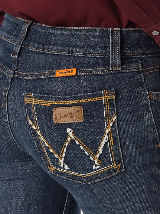 ropa mx Wrangler mujer Vaqueros de trabajo estilo bota Mae retro resistentes al fuego panaderosville (frac9bf) 62D6803