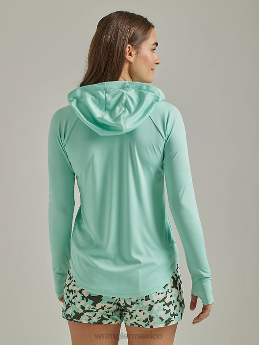 ropa mx Wrangler mujer atg by camiseta para el sol con capucha océano (112331283) 62D6900