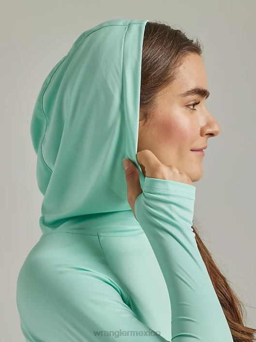 ropa mx Wrangler mujer atg by camiseta para el sol con capucha océano (112331283) 62D6900