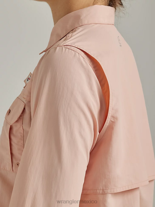 ropa mx Wrangler mujer atg por camisa de pescador rosa (112331505) 62D6899