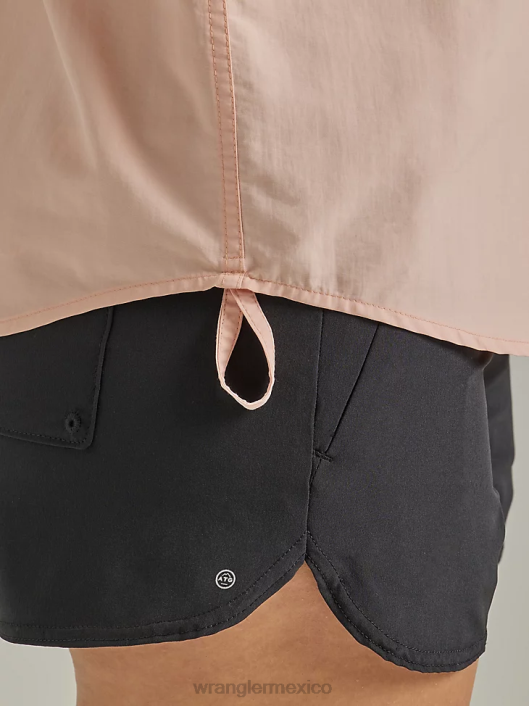 ropa mx Wrangler mujer atg por camisa de pescador rosa (112331505) 62D6899